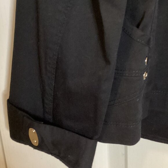 Spanner Women's Black Utility Jacket Size 8 Lightweight - Picture 7 of 10